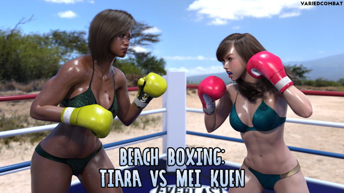 Beach Boxing: Tiara VS Mei Kuen