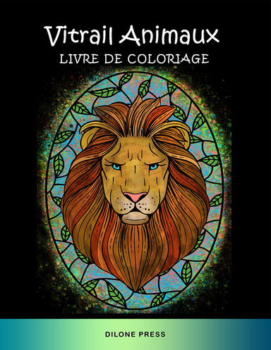 Vitrail Animaux Livre de Coloriage