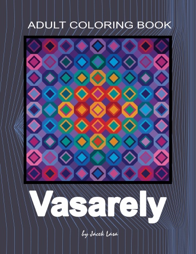 Adult Coloring Book Vasarely