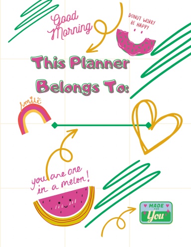 LB's 90s Themed Wellness Planner