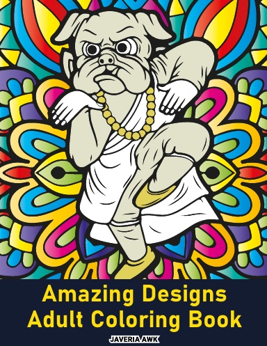 Book: Pattern Coloring Books for Adults (Book 4) -25 Single Sided Designs:  Unique Designs for Hours of Relaxation Fun Gift for Stressful People  (Paperback) 