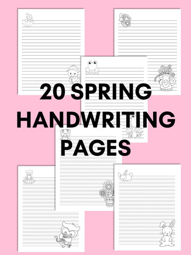 Spring Handwriting Pages