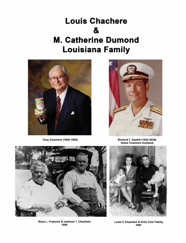 Louis Chachere & M. Catherine Dumond Louisiana Family