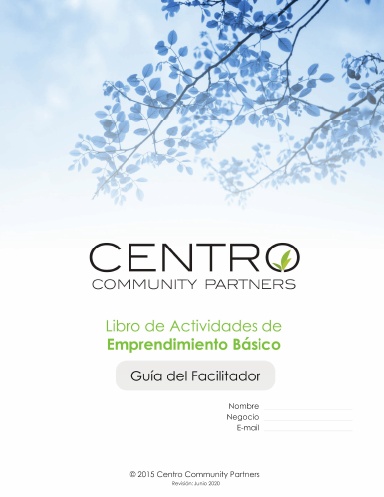 Guía del Facilitador: Libro de Actividades de Emprendimiento Básico (Junio 2020)