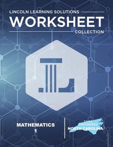 NC Mathematics 1 - Worksheet Collection 2526