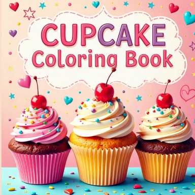 Cupcake Coloring Book