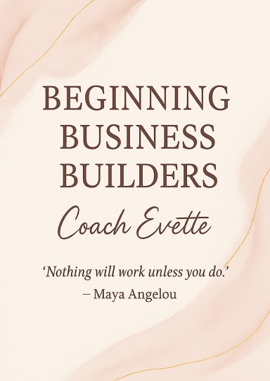Beginning Business Builders Workbook