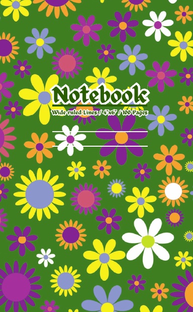 Travel & Adventure Small Pocket Notebook / Wide ruled lines / 4" x 6" / 100 Pages