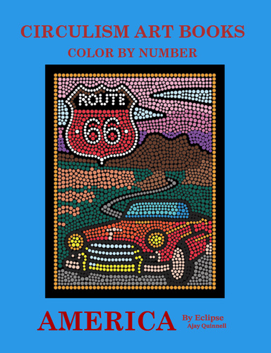 America - Color By Number Circulism Book