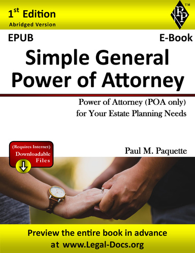 EPUB - Simple General Power of Attorney - Abridged Version