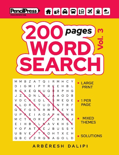 200 Pages Word Search