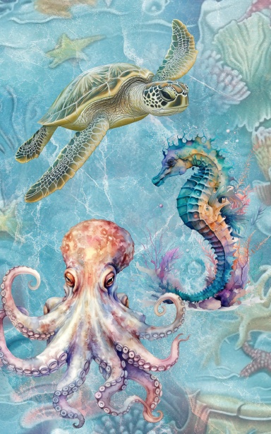 Ocean Life Unlined Journal