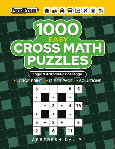 1000 Easy Cross Math Puzzles