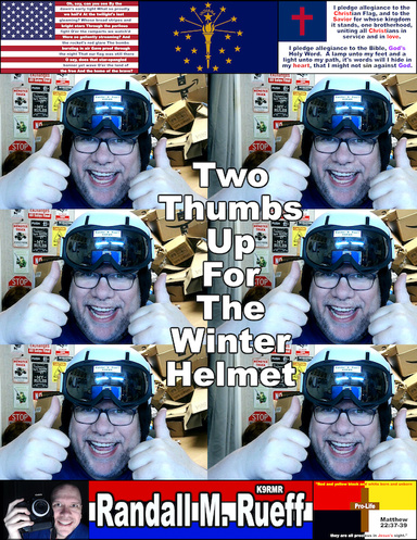 Two Thumbs Up For The Winter Helmet (Large Version)