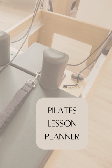 Pilates Lesson Planner