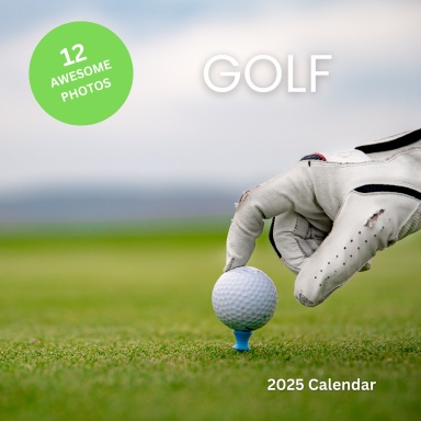 2025 Golf Wall Calendar