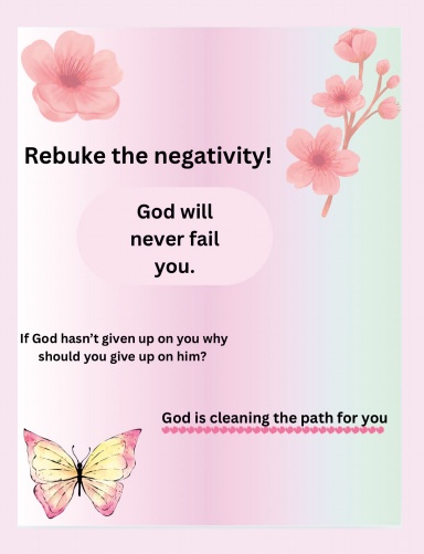 God will never fail you
