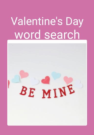 Valentines Day word search book