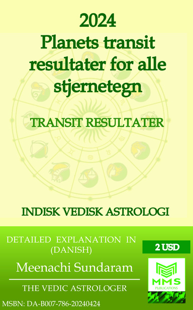 2024 Planets Transit Resultater for alle stjernetegn (Danish)