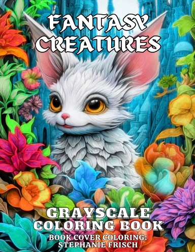 Fantasy Creatures Grayscale Coloring Book (Paperback)
