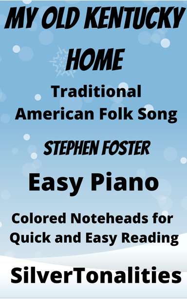 My Old Kentucky Home Easy Piano Colored Notation