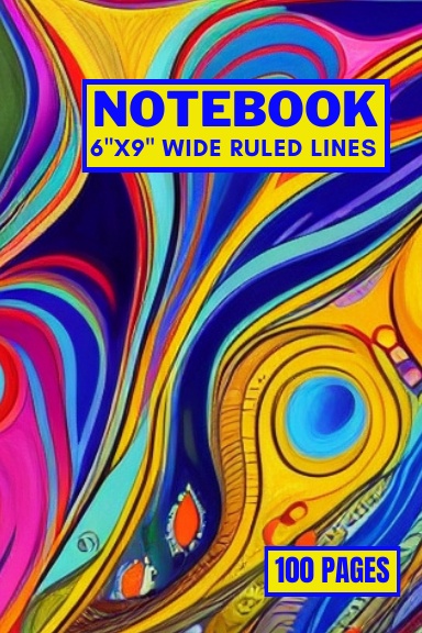 Abstract Art Notebook Journal 6"x9"