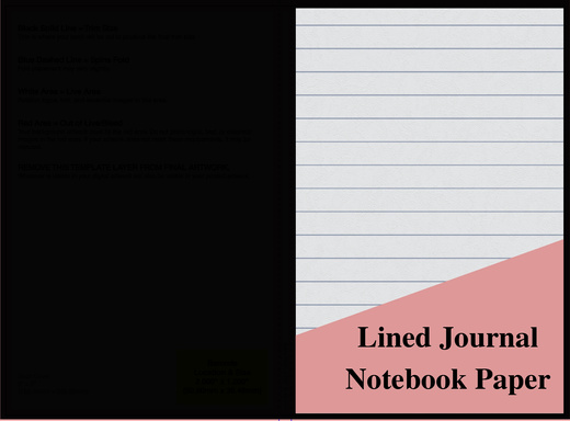 LINED JOURNAL NOTEBOOK PAPER