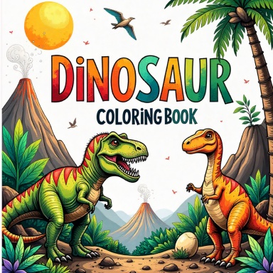 Dinosaur Coloring Book