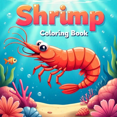 Shrimp Coloring Book