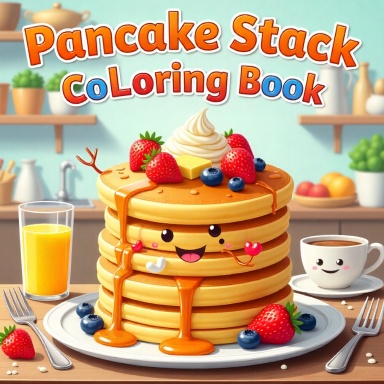 Pancake Stack Coloring Book