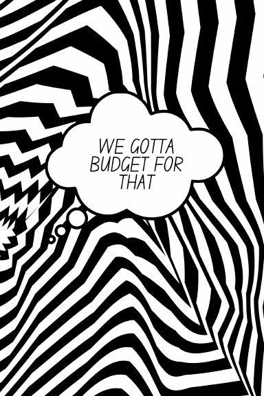 2026 Budget Planner- Psychedelic Black/White