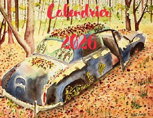 Calendrier 2026 aquarelle Albi