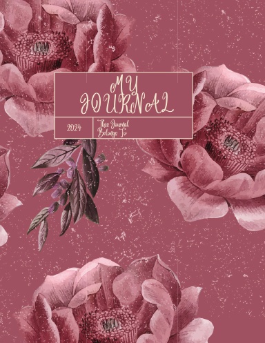 Rose Journal Paperback 8.5 x 11in