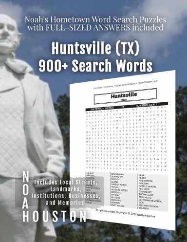 Noah’s Hometown Word Search Puzzles with FULL-SIZED ANSWERS included ...