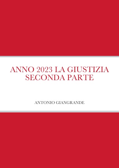 ANNO 2023 LA GIUSTIZIA SECONDA PARTE