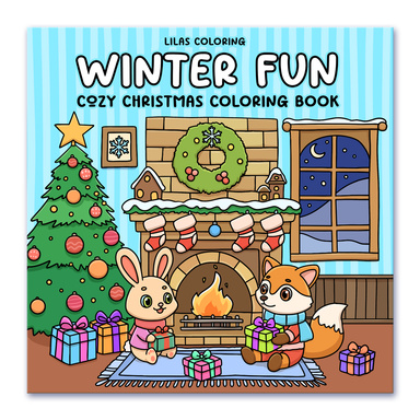 Winter Fun Cozy Christmas Coloring Book