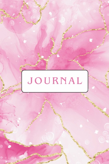 Pink and Gold Marble Journal