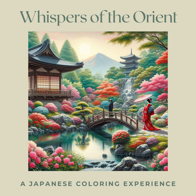 Japanese Coloring Book for Adults & Kids – Zen Gardens, Geishas, Samurais & Cultural Scenes