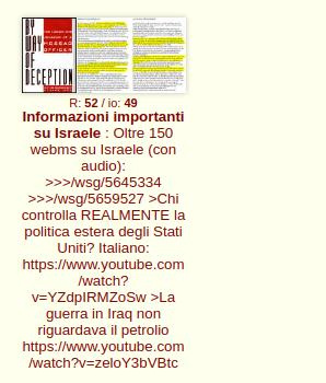informazioni importanti riguardo israel
