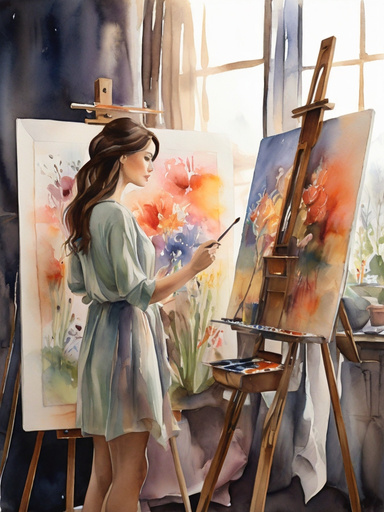 Inspired Souls: Creative Women at their Easels