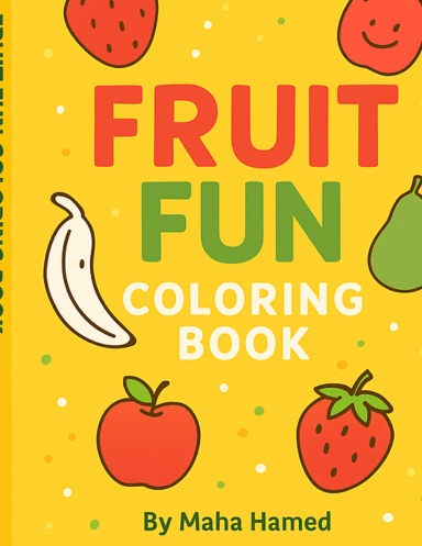 Fruit fun coloring book