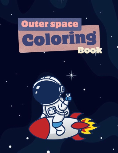 Outer space coloring book