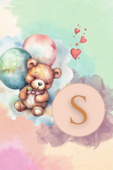 Letter S Teddy Notebook