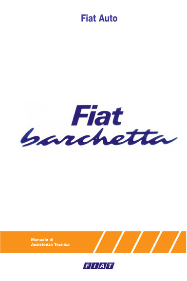 FIAT BARCHETTA - Manuale di assistenza tecnica