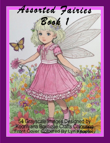 Assorted Fairies Book 1 - Grayscale - Spiral Bound