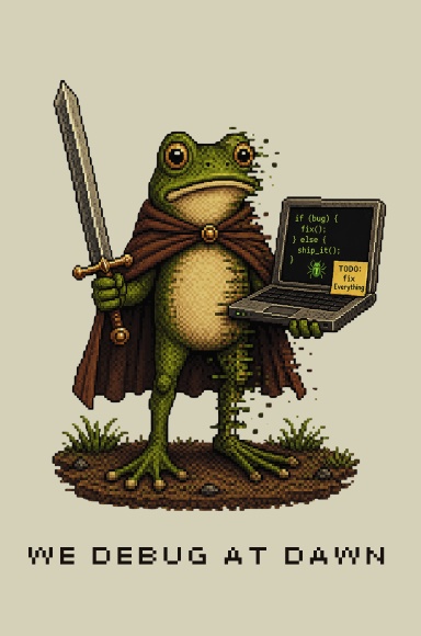 We Debug at Dawn Funny Software Developer Notebook