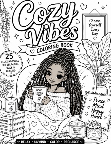 Cozy Vibes Coloring Book