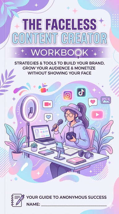 FACELESS CONENT CREATOR WORKBOOK