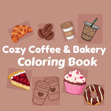 Cozy Coffee & Bakery Coloring Book