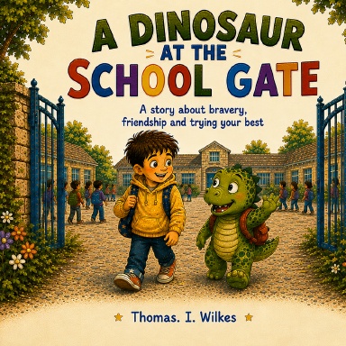 A Dinosaur at the School Gate